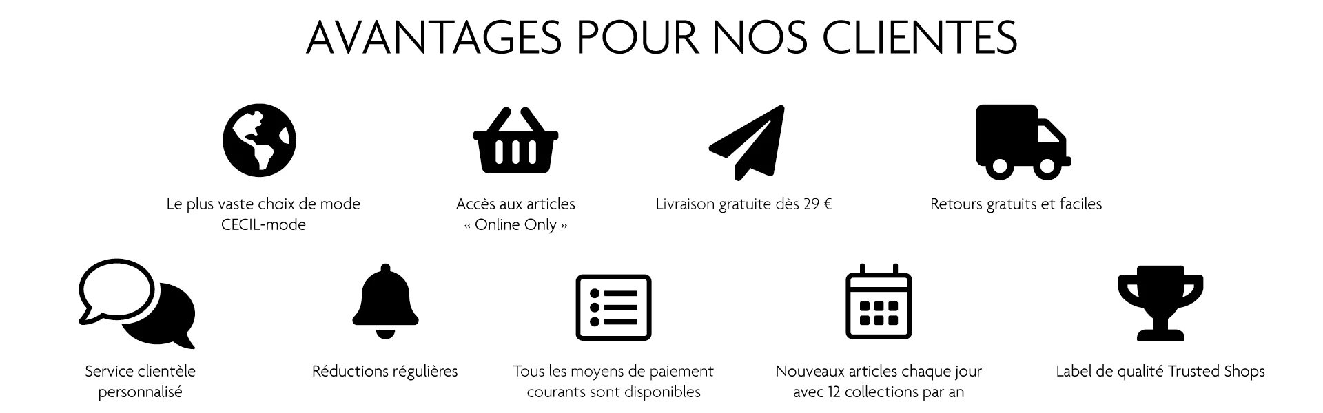 Avantages pour les clients
